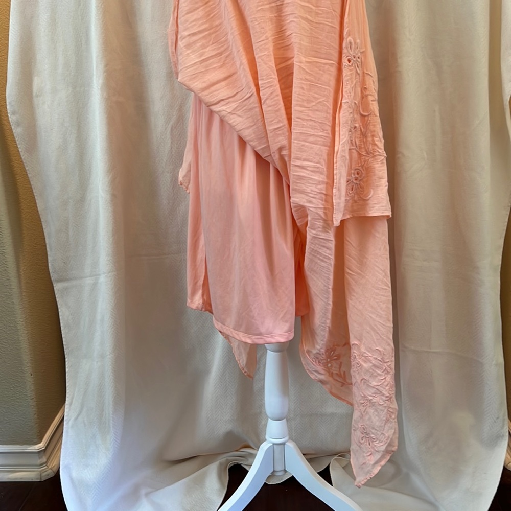 Lauren Conrad Pink/Salmon Maxi Dress. Size L. - Picture 12 of 14